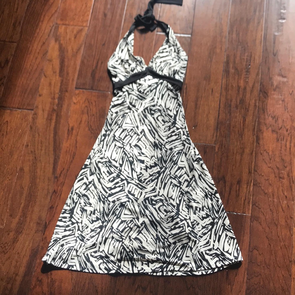 BCBG v-neck halter dress